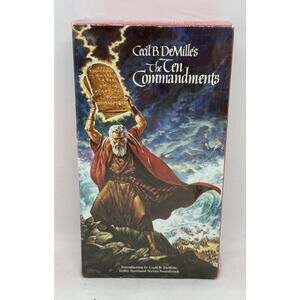 Charlton Heston - The Ten Commandments 1956 Cecil B. DeMille’s Movie (VHS, 1998)
